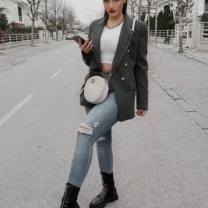 *Bloggers Favorite* Zara Dark Gray Blazer